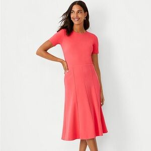 Short Sleeve Flare Dress
